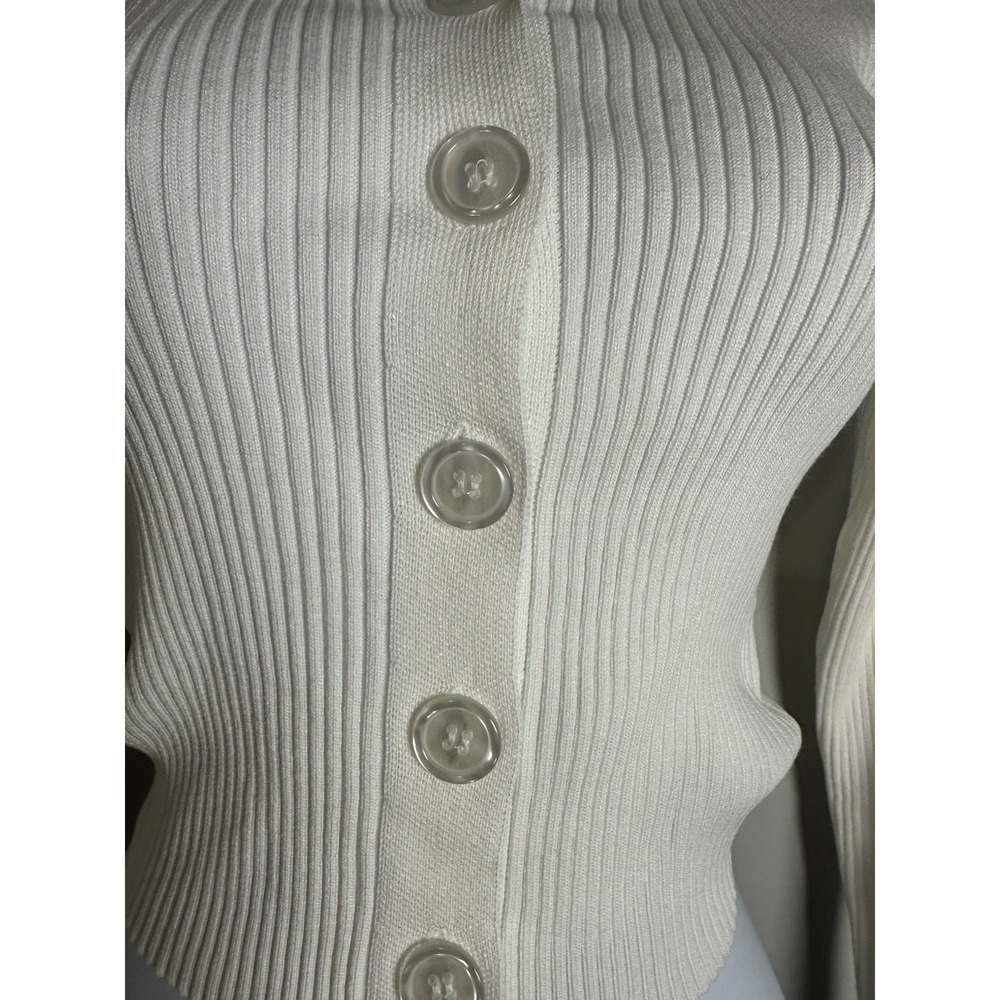 Commense Sweetest Memory Button Down Cardigan Whi… - image 4